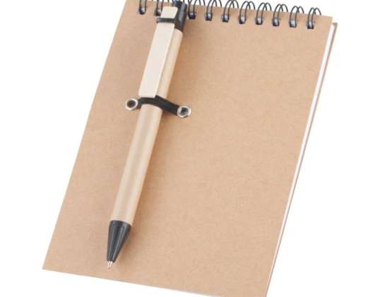 Concern Notepad Set with Ballpoint Pen Natural &amp; Black Office Supplies