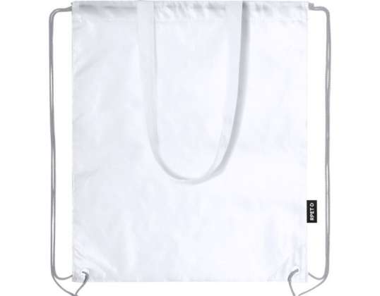 Falyan RPET Drawstring Bag white sustainable and practical