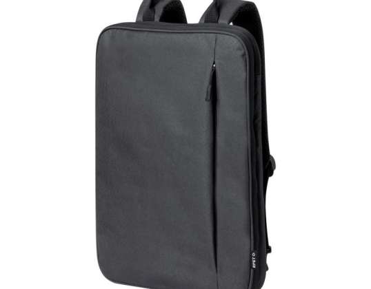 Expandable RPET Backpack – Versatile and Black