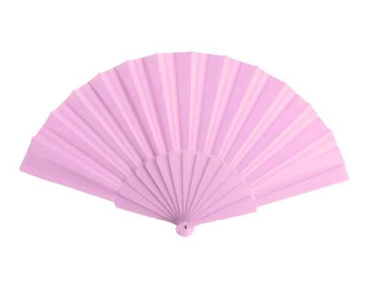 Tela Hand Fan in Pale Pink – Elegant &amp; Light for Summer Days