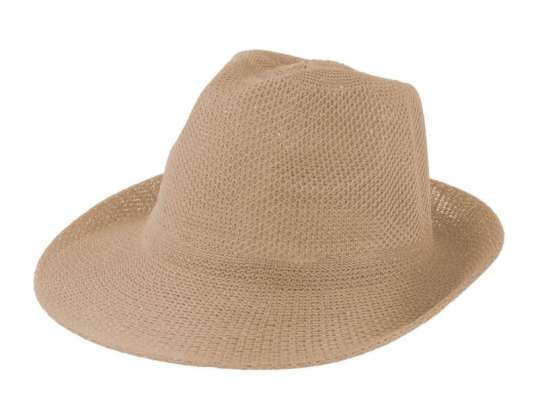 Chapeau de paille élégant Timbu chapeau beige pour femmes et hommes Accessoire de mode estival