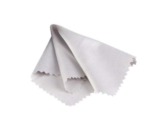 Vision microfiber glasses cleaning cloth in plain white