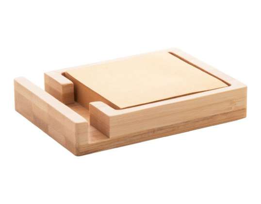 Matsu Smartphone Holder &amp; Notepad Natural Wood Design