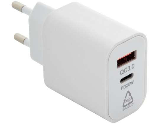 Recharge chargeur USB blanc Alimentation USB à charge rapide et efficace pour tous vos appareils