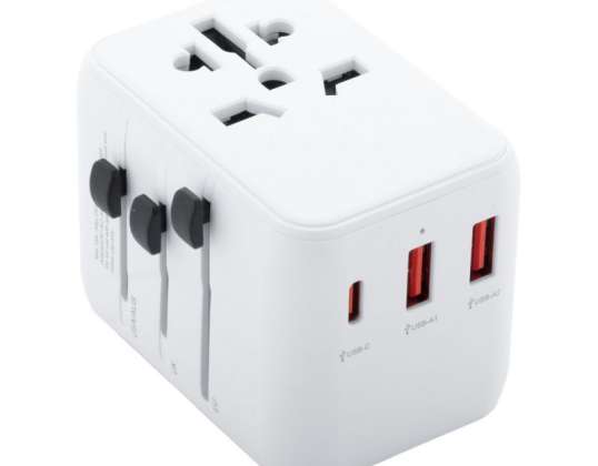 Adaptateur universel Jetsetter Plus pour Globetrotter Blanc