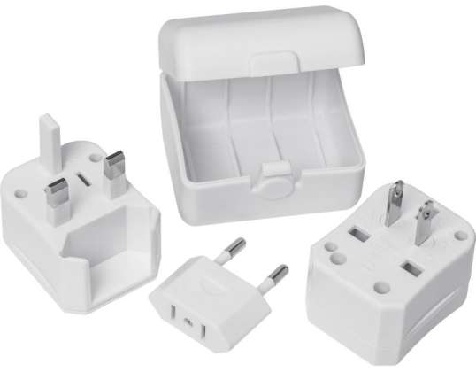 Peru Specific Travel Adapter in White – Essential &amp; Practical for Travelers