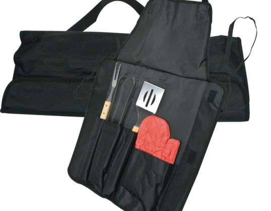 Aurora Deluxe Grill Apron Robust Cooking Apron in Elegance Black