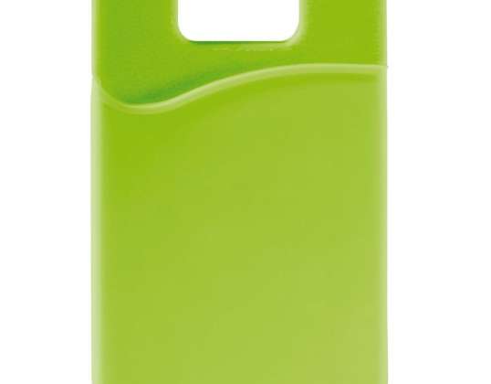 Light Green Silicone Card Holder for Smartphones Practical and Stylish