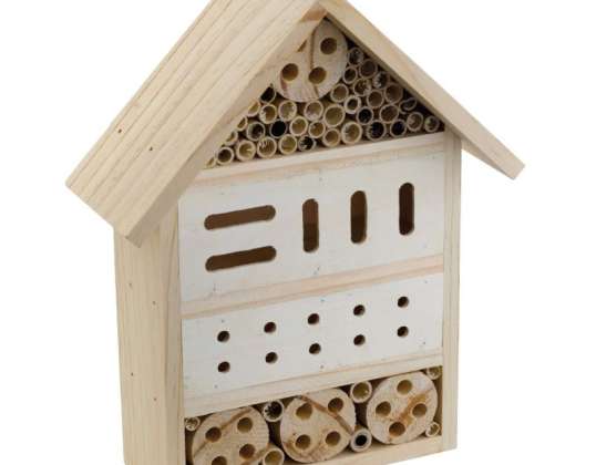 Wooden insect hotel Natural habitat for garden lovers