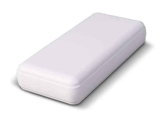 Elite 16,000mAh Power Bank White Powerful Portable Battery Fast Charging Compact