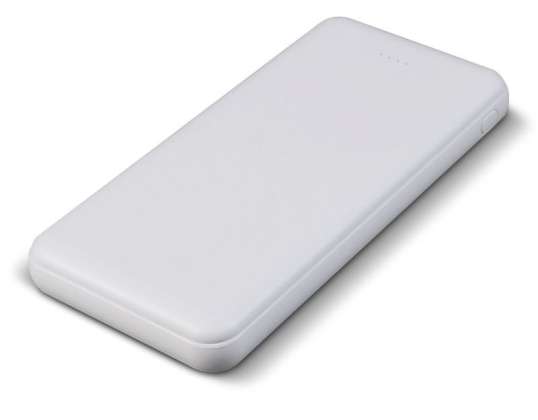 Elite 10,000mAh Power Bank White Mobile Charging Station Powerful Battery Portable & Fast Charging