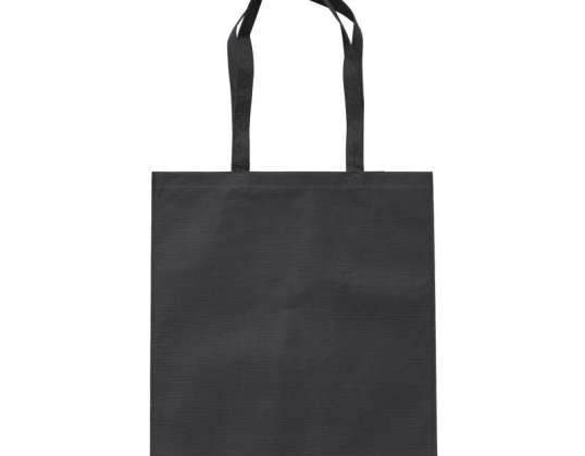 Black shoulder bag made of RPET 100g/m² - sustainable and modern