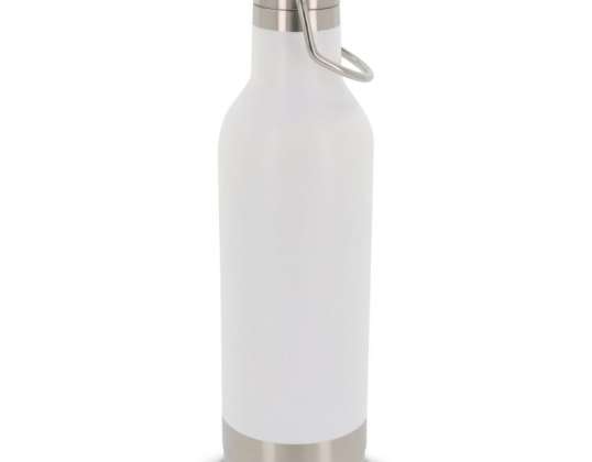 Stainless Steel Vacuum Flask 400ml White Double Wall Thermos Bottle Sturdy and Stylish