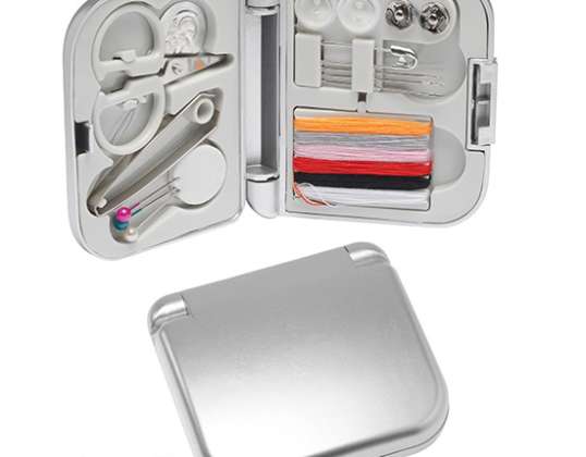 Alpha sewing kit in silver Essential kit for quick textile repairs