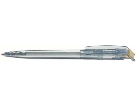 Beige Recycled Pet Pen Transparent SG Retractable Ballpoint Pen Sustainable &amp; Modern