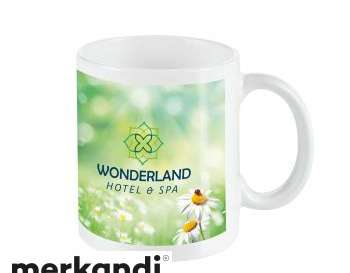 Carina Sublimation Mug 300 ml i ren hvid – Ideel til kreative og kaffeelskere