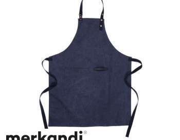 VINGA Tome Recycled Canvas Apron in Navy Blue – Sustainable and Chic