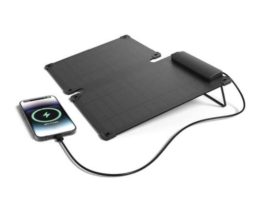 Solarpulse 10W RCS Recycled Plastic Bærbart Solpanel Sort