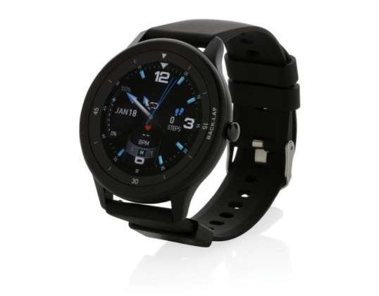 Black Swiss Peak watch made of RCS certified recycled TPU