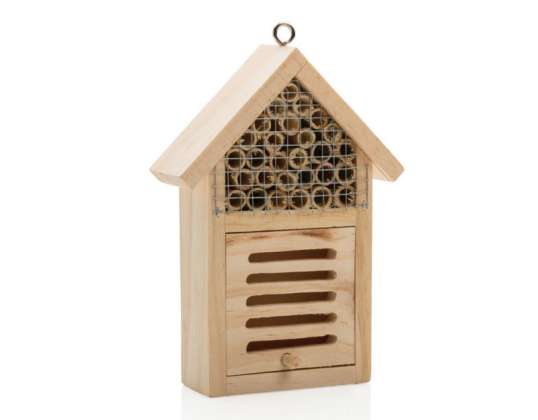 Compact insect hotel in Braun Promotion of biodiversity