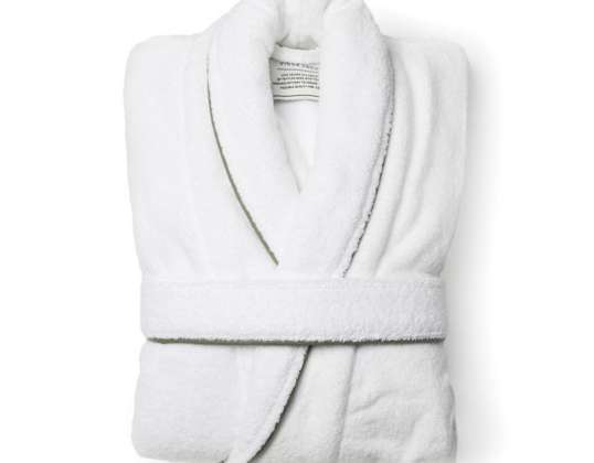 VINGA Harper Bathrobe L/XL White: Удобный высококачественный халат для расслабления и комфорта