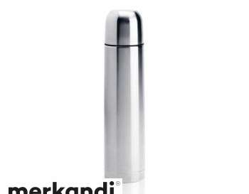 Robust 1 litre thermos bottle vacuum insulated stainless steel silver