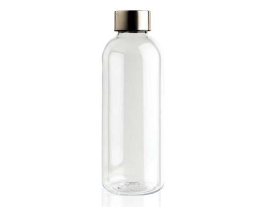 Transparent Water Bottle with Metal Lid 100 Leak-proof &amp; Elegant