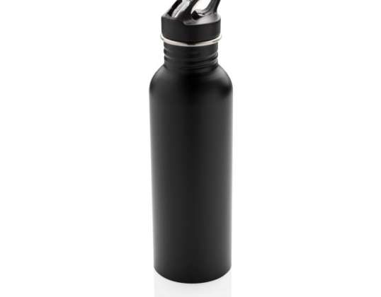 Deluxe Black Stainless Steel Sports Bottle 750ml