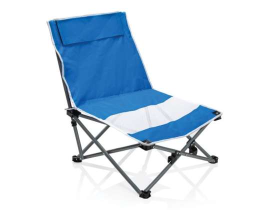 Chaise pliante portable pour la plage en bleu – confortable et pratique