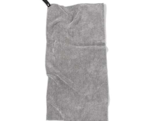 VINGA GRS rPET Active Dry Towel 40x80 Grey: Sustainable Soft Quick Drying