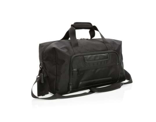 Swiss Peak AWARE™ RPET Voyager Weekend Bag Black Stylish and sustainable for short trips