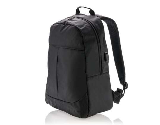 Power USB Laptop Backpack Functional &amp; Innovative Black