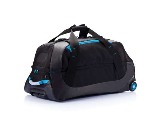 Robust XXL Outdoor Wheeled Suitcase Adventure Design in Blue Black