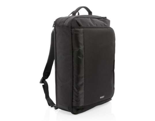 Swiss Peak Convertible Backpack Eco-Friendly Versatile Black