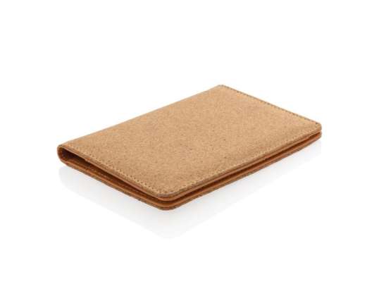 Sustainable Braun Cork RFID Pass Protective Cover – Safe &amp; Ecological