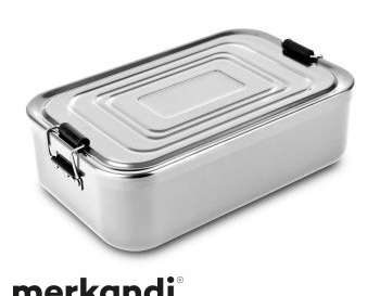 ROMINOX Quadra XL lunch box in silver – spacious and robust for active days