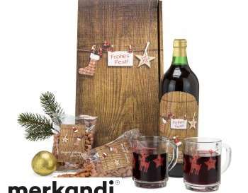 Exclusive Christmas Magic Gift Set: Festive Market Basket for Holidays