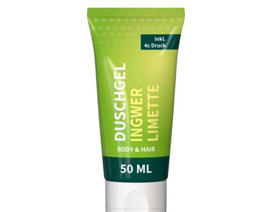 Ginger Lime Shower Gel 50ml Refreshing FullbodyPrint