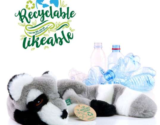 MiniFeet RecycleMosómedve: Környezetbarát kutyajáték szürke színben