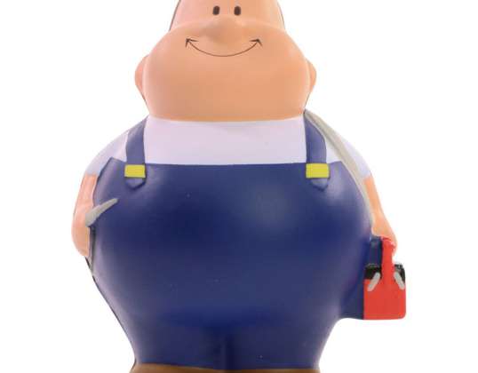 SQUEEZIES Electrician Bert Figure Colorful &amp; Stress Relieving