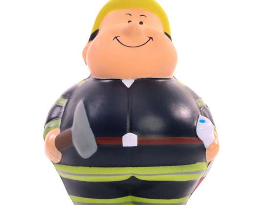 Colorful Fireman Bert Squeezie Multicolor Anti Stress Toy