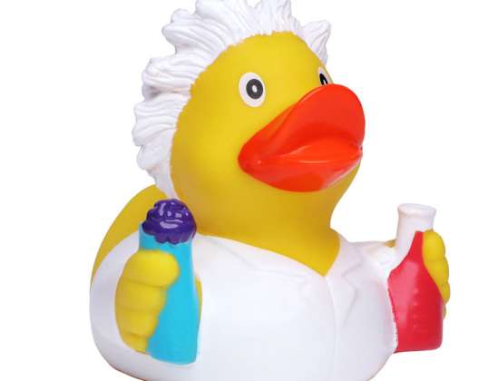 Schnabel's Squeaking Duck 'Chemist' – Colorful scientific theme bath toy