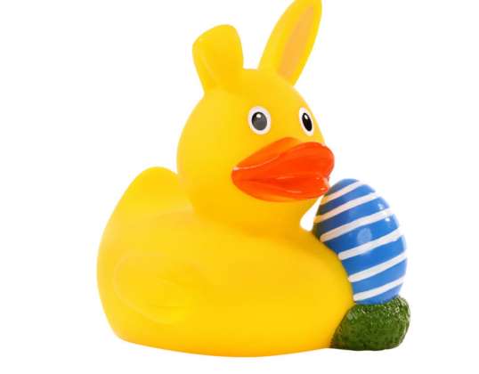 Schnabels Rubber Duck in Easter Egg Design Colorful