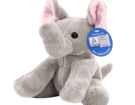 MiniFeet Elephant Linus Gray Stuffed Elephant Soft Toy Plush Toy