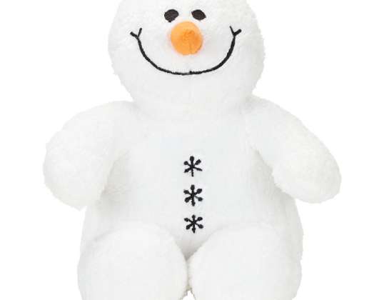 MiniFeet Snowman Sven White Cuddly Plush Toy for Kids Cute Winter Gift