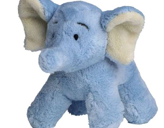 MiniFeet Elephant Hannes Sky Blue Stuffed Elephant Soft Toy Plush Toy