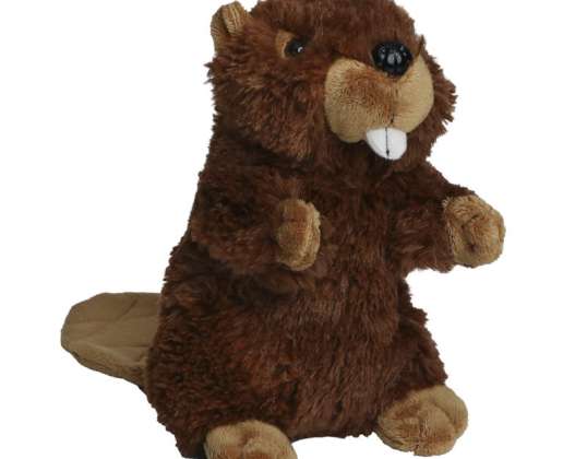 Cuddly Soft MiniFeet Beaver Brian Brown Stuffed Beaver Soft Toy Plush Toy