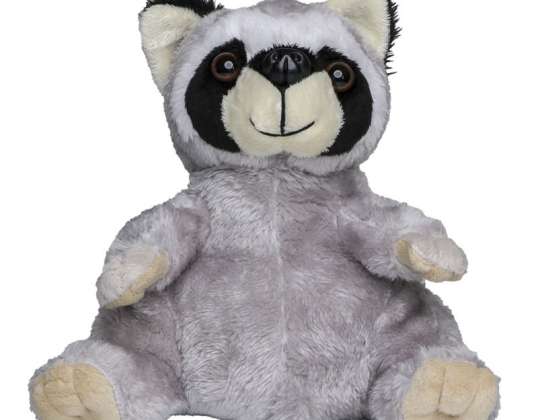 MiniFeet Raccoon Cuddly plush raccoon in elegant grey colouring Perfect toy for children