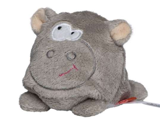 MiniFeet Hippo Grey Plush Hippo Soft & Cute Decoration & Toy Gift