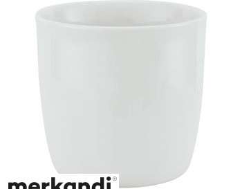 Tasse en porcelaine Kyoto sans poignée 250ml Blanc Tasse de haute qualité Lavable au lave-vaisselle Design élégant